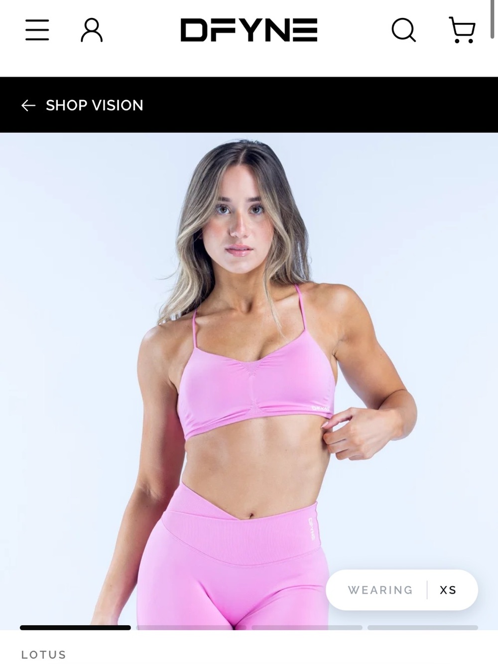 DFYNE vision sports bra